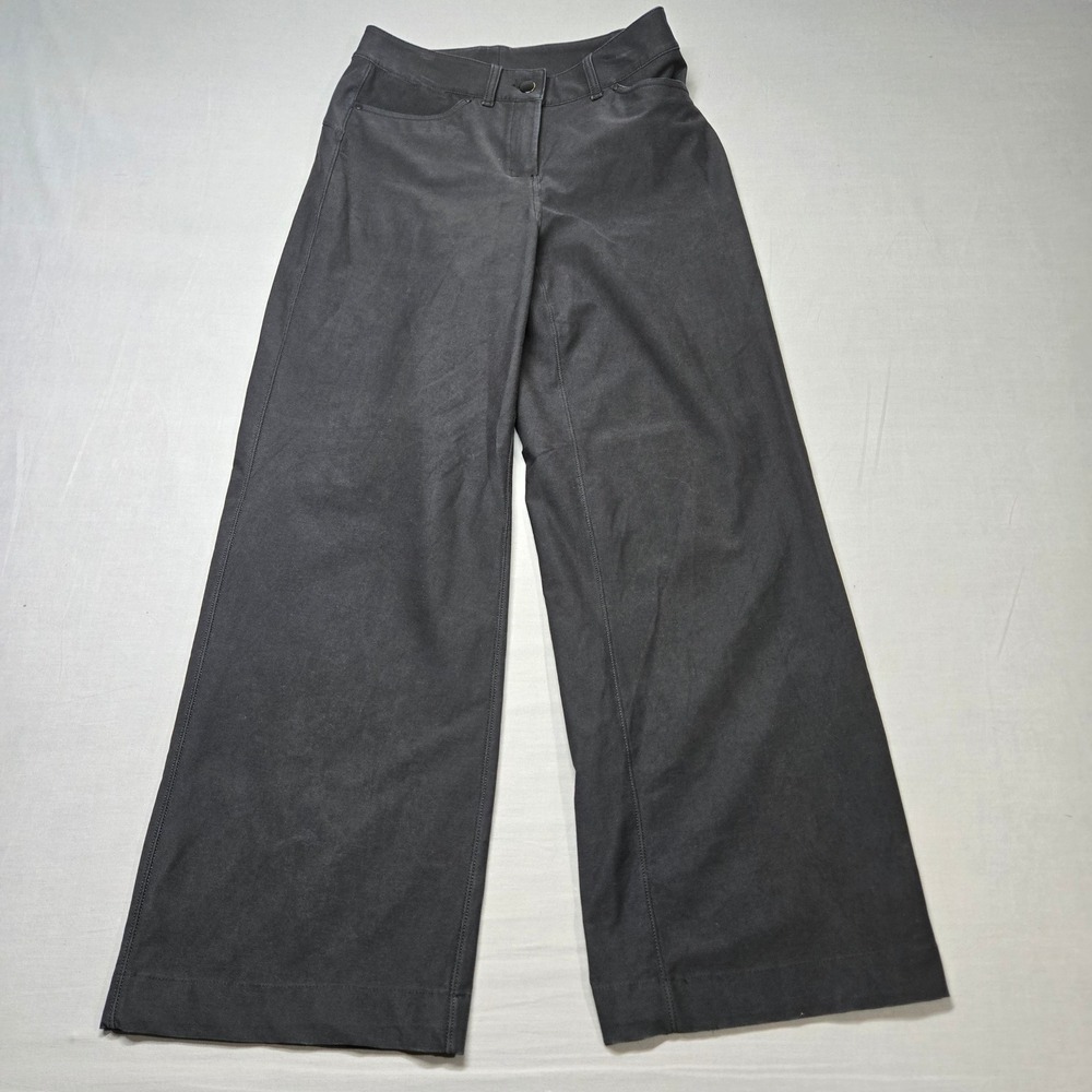 Lululemon City Sleek 5 Pocket Wide-Leg Pant 26 Black 7/8 length - Picture 2 of 11